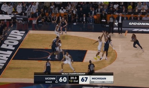 还有悬念！索罗·鲍尔干拔打板三分命中 康大剩37.2秒追到差4分